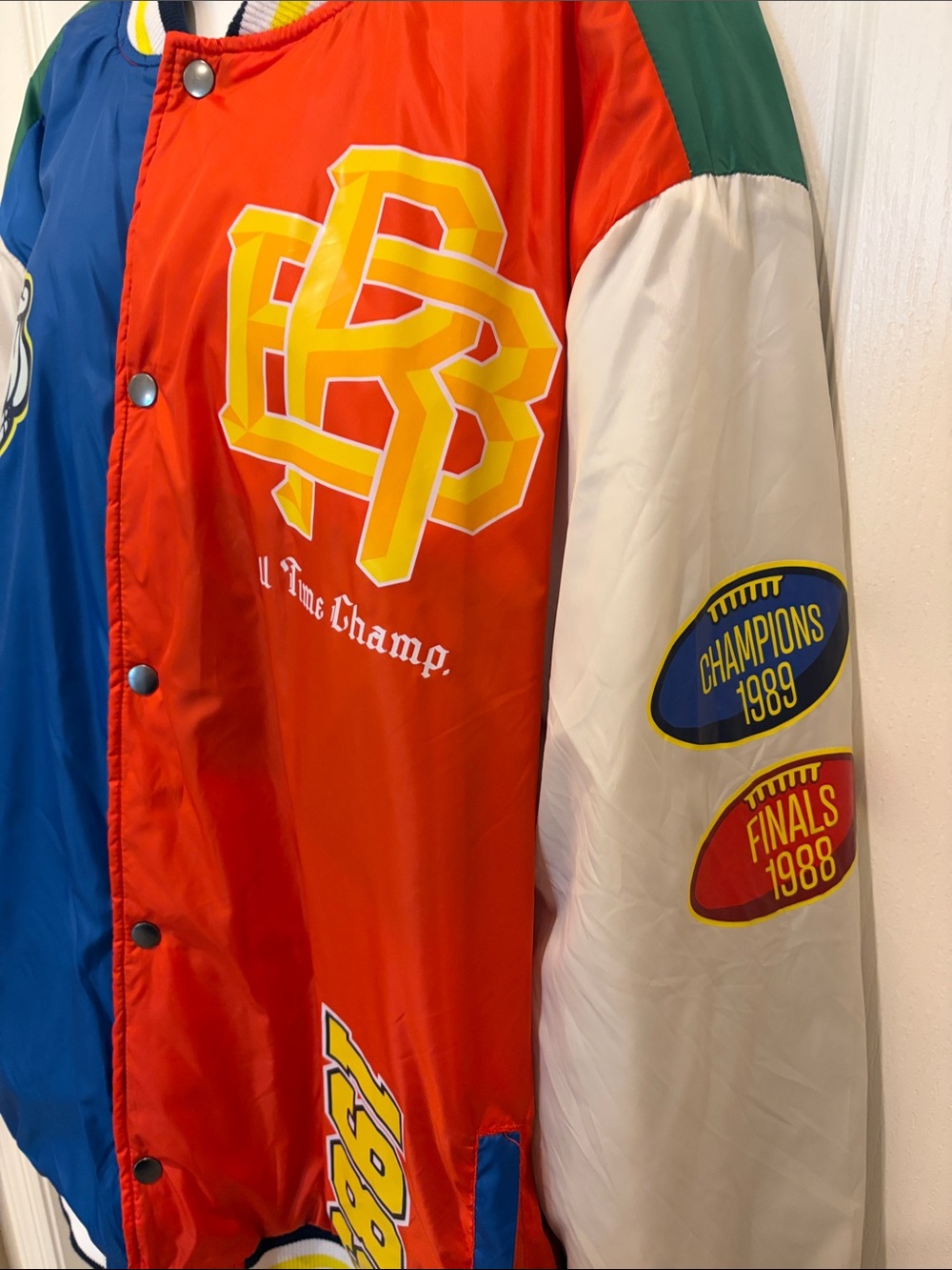 Reason NY Multicolor Varsity Bomber Jacket XXL - Picture 4 of 8